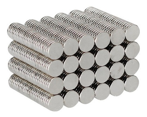 Imagem 3 de 4 de 100pcs. Imã Super Forte - 5x1 Redondo Pequeno 5mm X 1mm N35
