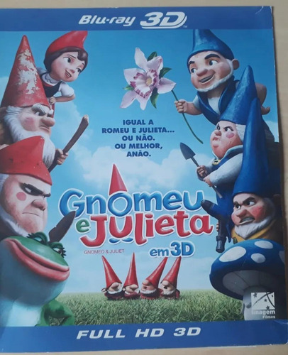 Blu-ray Gnomeu E Julieta 3d - Kelly Asbury