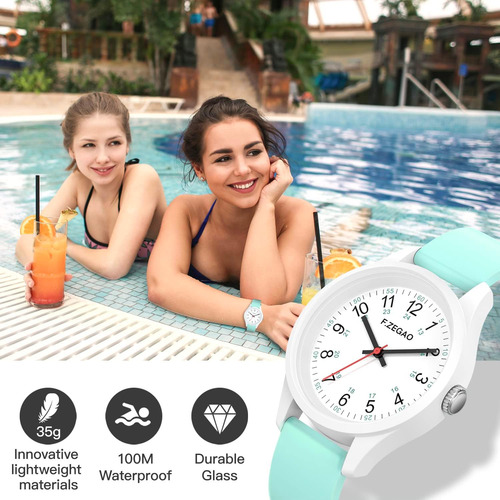 F.zegao Relojes Resistentes Al Agua 100m Para Mujer, Reloj D