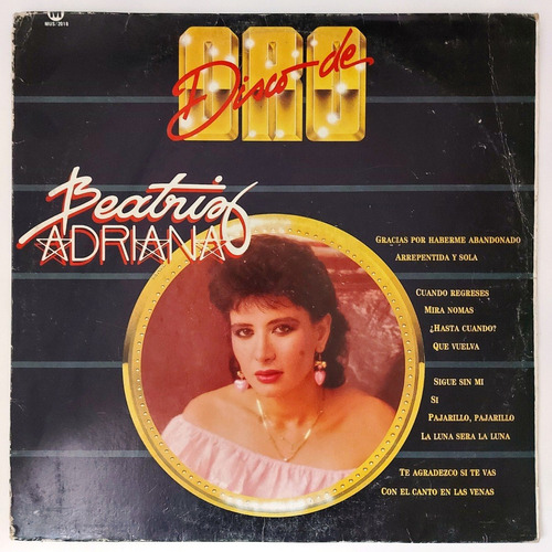 Beatriz Adriana - Disco De Oro   Lp