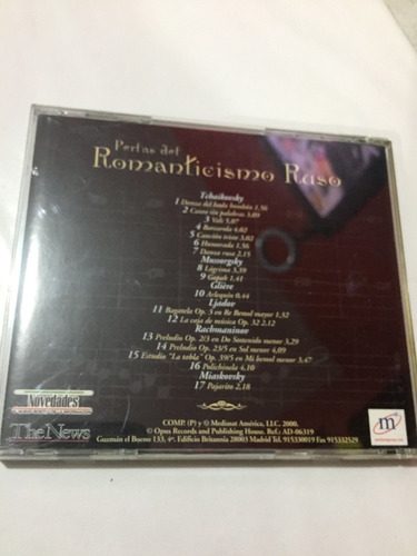 Romanticismo Ruso  - Cd - Disco Clasica - Lgmdlm