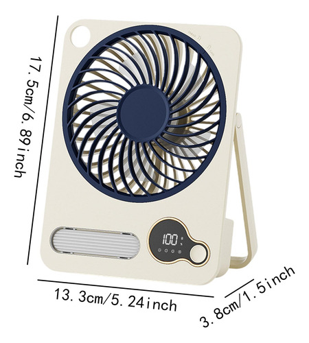 Ventilador De Escritorio 3 Modos Ajustables Tranquilos