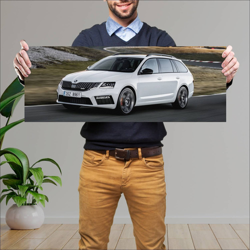 Cuadro 30x80cm Auto 2017 Skoda Octavia Rs Combi 319