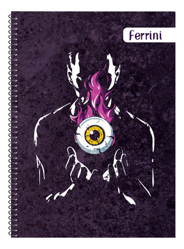 Cuadernos Ferrini A4 Libreta 100h 6 Piezas Espiral Europeo Color C7 - Masculino