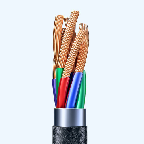 Cable cargador USB tipo C para smartphone Android de 1 m, color negro