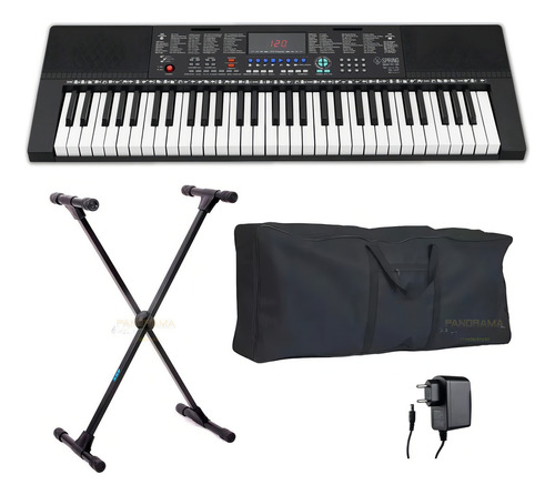 Kit Teclado Arranjador Spring Tc161 61 Teclas