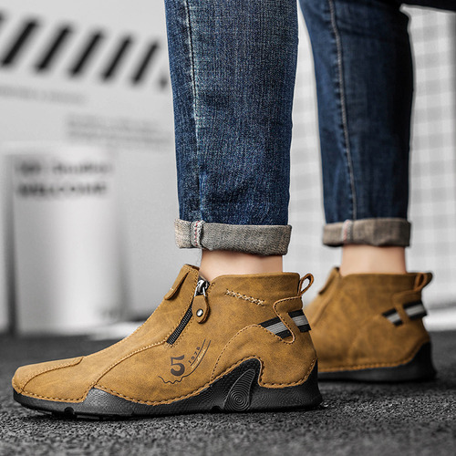 Botas De Senderismo De Cuero Hechas A Mano Para Exteriores A