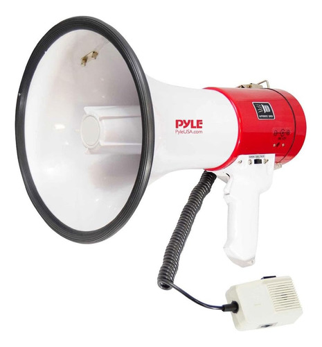 Pyle Megaphone Speaker Pa Bullhorn - Con Sirena Incorporada 