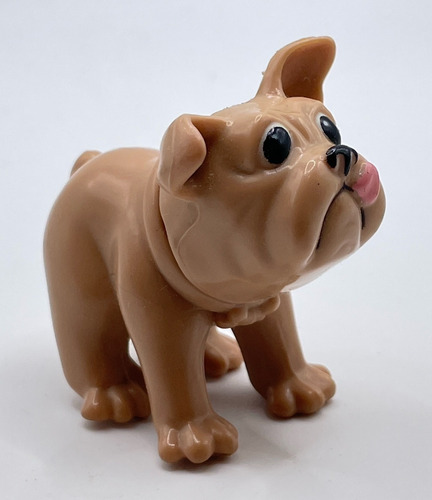 Figura De Perrito Perro Bulldog Pug Mascota De Barbie 5cms (Usado)
