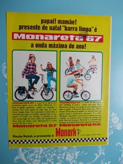 Propaganda Vintage. Monareta 67 Monark Bicicleta Do Rei Pelé
