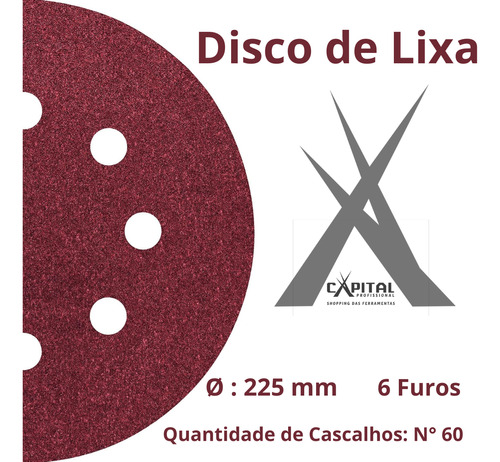 Disco Lixa Velcro Pacote Com 10 Unidades Menegotti