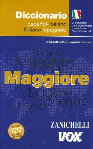 Libro Diccionario Español Italiano Italiano Español Maggiore