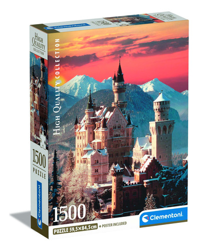 Rompecabezas Castillo Neuschwanstein 1500 Pz Clementoni