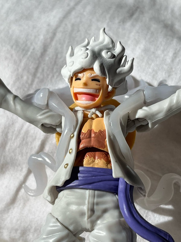 Boneco Luffy Gear 5 One Piece Articulado Com Acessorios