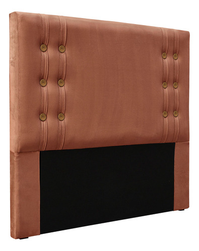 Kit Recamier E Cabeceira Santorini Spz 195cm King Veludo Cor Cobre-2230