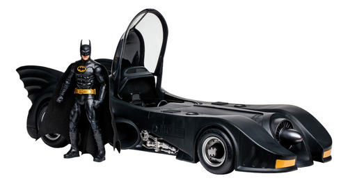 Sm Mcfarlane Figura 7 Batman 1989 Con Batimóvil Gold Label