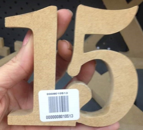 Letras En Mdf De 10cms En Crudo