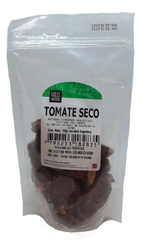 Tomate Seco 150 Gr Marca Valle Imperial