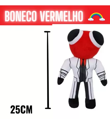 Pelúcia Boneco Babão Rainbow Friends Jogo Roblox Vermelho