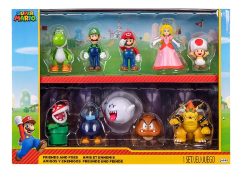 Set Super Mario Amigos Y Enemigos 