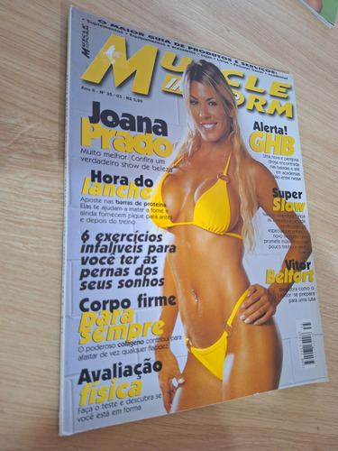 Revista Muscle In Form 35 Joana Prado Vitor Belfort (Usado)