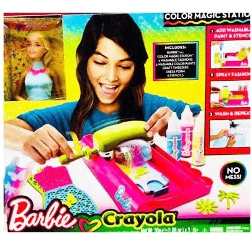 Barbie Crayola Estacion Dise o De Modas Mattel Fpw10