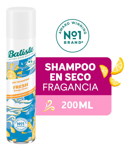 Shampoo En Seco Batiste Dry Fresh 200 Ml