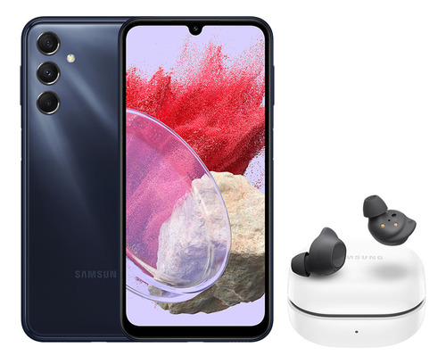 M34 5g (128gb) - Azul Marinho + Galaxy Buds Fe - Grafite