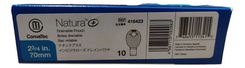 10 Bolsa Colostomia Opaca 70mm - Convatec. (416423) V/a