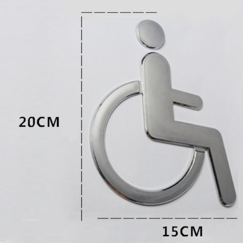 3d Acrílico Autoadesivo Para Handicap Cadeira De Para
