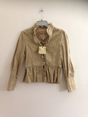 Chaqueta Marca Tatianne Talla Xs Color Beige