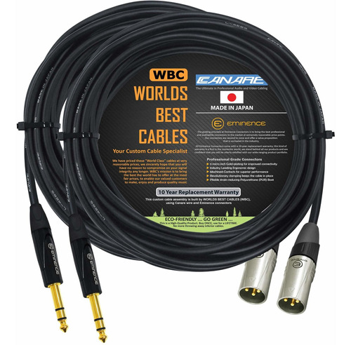 L-4e6s Cable Conexion Xlr Trs Conector Estereo Eminence