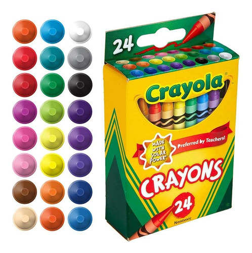 Creyones De Cera Crayola. 24 Unidades