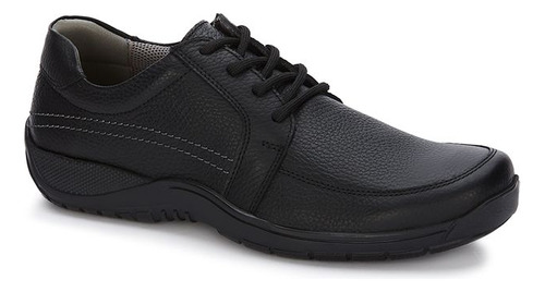 Sneaker Escolar Pr04753r Piel Suela Goma Negro Talon Suave