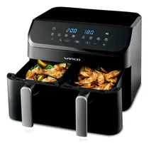 Comprar Freidora De Aire Sin Aceite Winco W139 Dual 9lts Color Negro