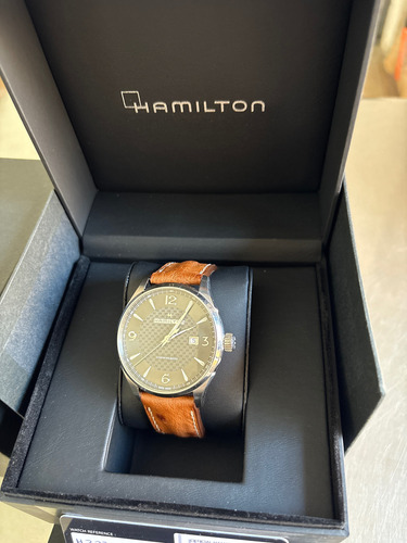 Hamilton H32755851 Reloj Hombre Acero Piel Hebilla Marrón Acero Gris Oscuro (Usado)