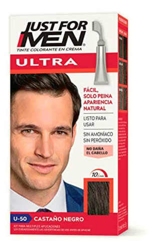 Just For Men Ultra Tinte Color Castaño Negro (u-50), 35 G