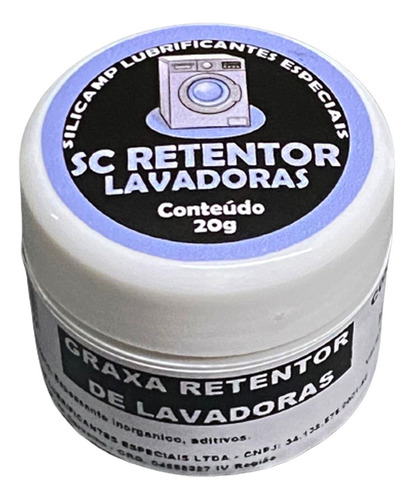 Graxa P/ Retentor Maquina De Lavar Lavadoras Vedante Branca