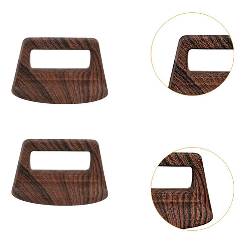Cubiertas De Tapa De 2 Piezas Grano De Madera Profunda