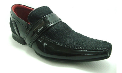 Sapato Social Masculino Calvest 1270b154 Preto Em Couro Pelo