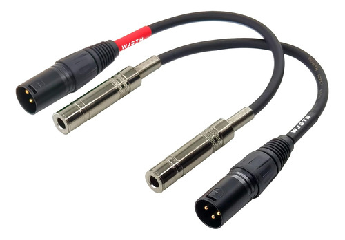 Cable Adaptador Xlr De 3 Pines Macho 6.35 Mm 1/4  Trs H...