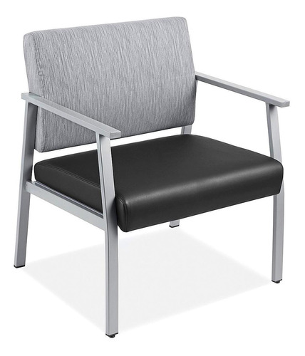 Silla Para Visitas - Urbana, Grande, Negra/gris - Uline