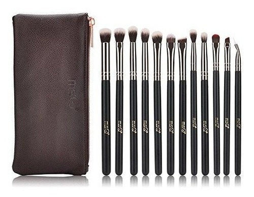 Brocha Msq Eyeshadow Brushes 12pcs Rose Gold Eye Make Up Br Color Eye Brush Set