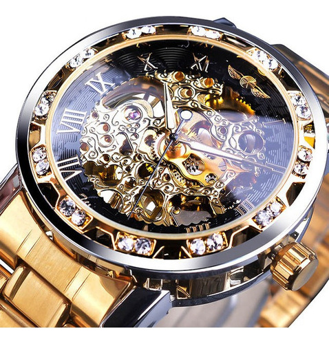 Reloj Mecánico Automático De Diamantes De Imitación Relojes