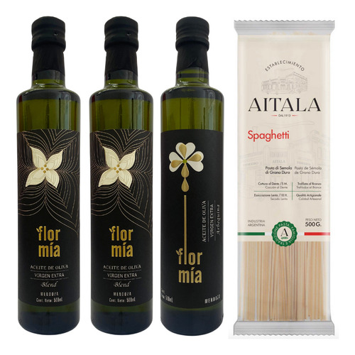 Aceite De Oliva Flor Mia 500 Ml X3 Combo Promocional