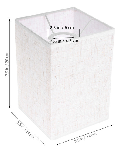 Pantalla De Lino, Cubierta Rectangular De Lámpara De Lino, S