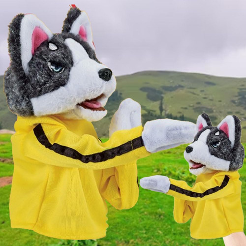 Kung Fu Animal Toy Husky Guantes Muñeca Juego Para Niños