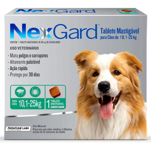 Nexgard Para Cães De 10 A 25kg