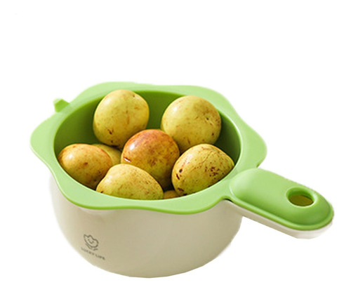 Girador Y Colador De Frutas Cesta Para Lavar Verduras Colado