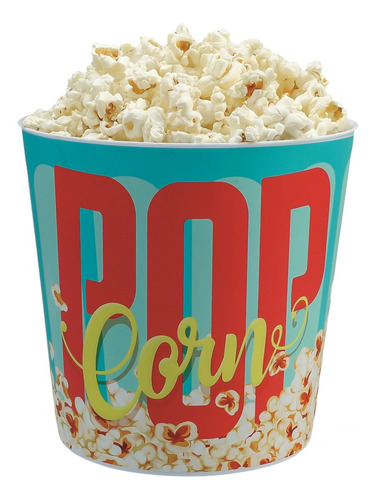 Balde 3l Decorado Pop Corn - Cores Sortidas